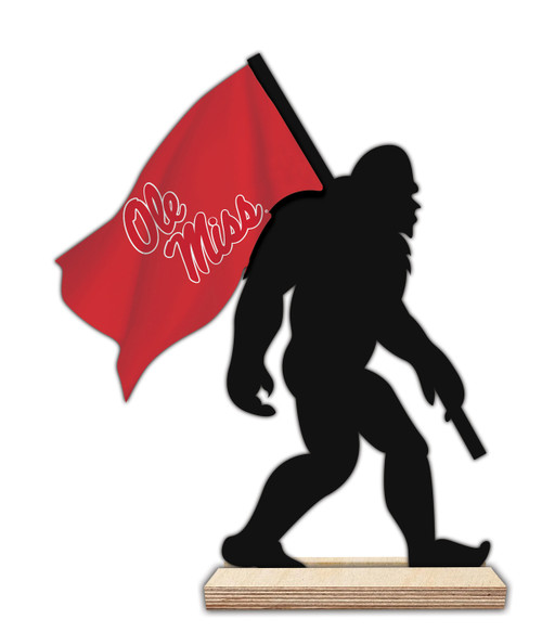 Mississippi Rebels 12" Bigfoot Desktop Art