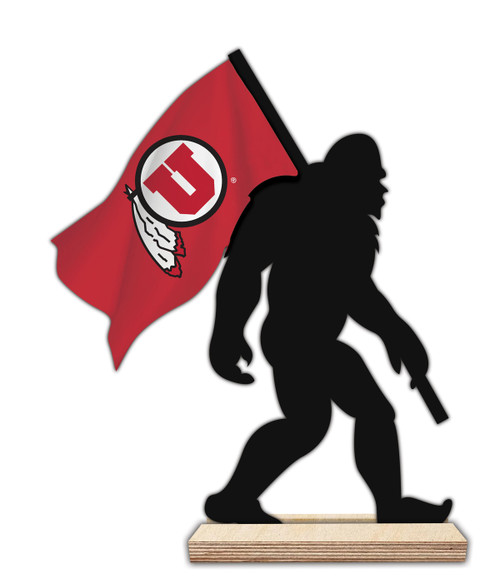 Utah Utes 12" Bigfoot Desktop Art