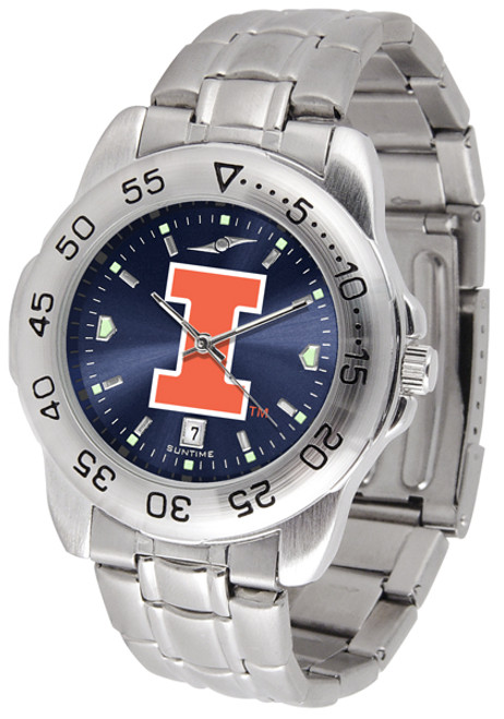 Illinois Fighting Illini Sport Steel AnoChrome Men's Watch