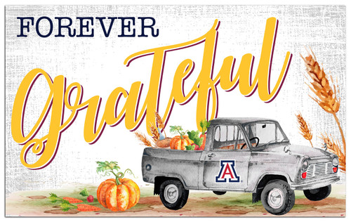 Arizona Wildcats Forever Grateful 11" x 19" Sign