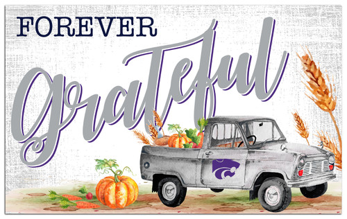 Kansas State Wildcats Forever Grateful 11" x 19" Sign