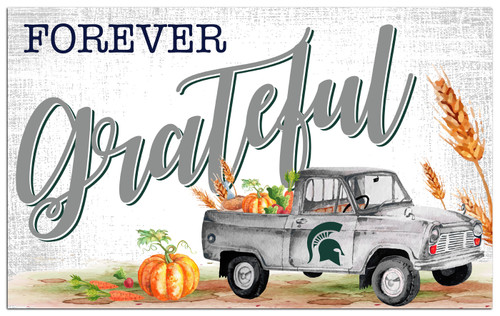 Michigan State Spartans Forever Grateful 11" x 19" Sign