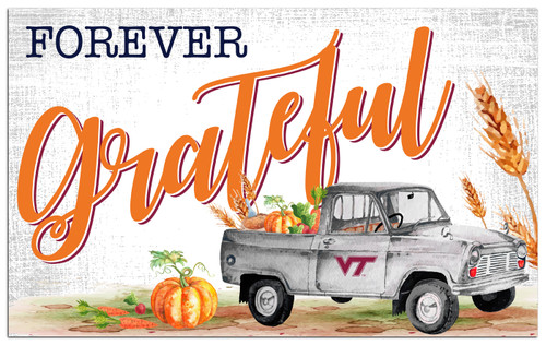 Virginia Tech Hokies Forever Grateful 11" x 19" Sign