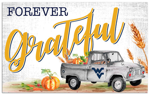 West Virginia Mountaineers Forever Grateful 11" x 19" Sign