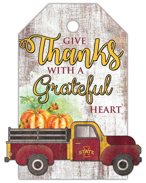 Iowa State Cyclones Gift Tag and Truck 11" x 19" Sign