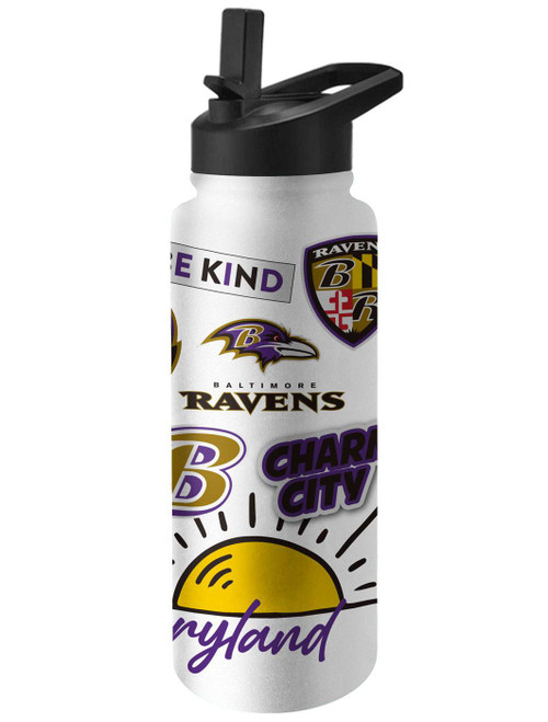 Baltimore Ravens 34 oz. Native Quencher Bottle