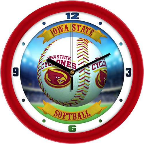 Iowa State Cyclones Home Run Wall Clock