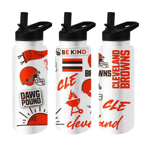 Cleveland Browns NFL Wordmark Chill Water Bottle