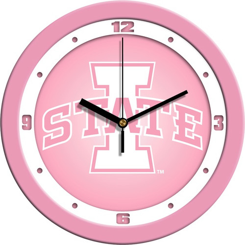 Iowa State Cyclones Pink Wall Clock