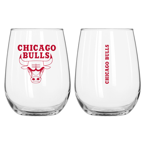 Chicago Bulls 16 oz. Gameday Curved Beverage Glass