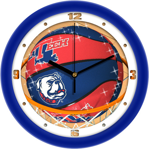 Louisiana Tech Bulldogs Slam Dunk Wall Clock