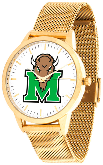 Marshall Thundering Herd Gold Mesh Statement Watch