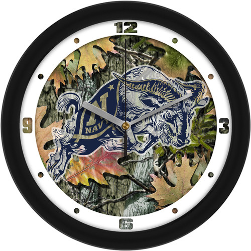 Navy Midshipmen Camo Wall Clock