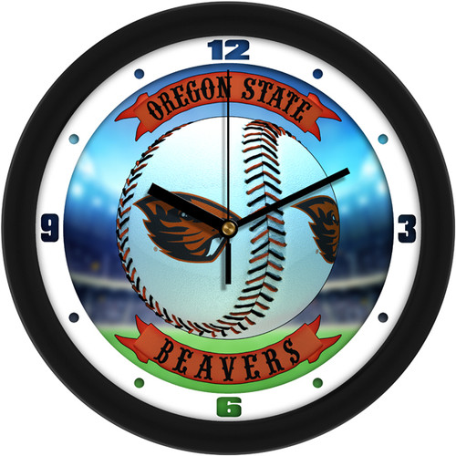 Oregon State Beavers Home Run Wall Clock