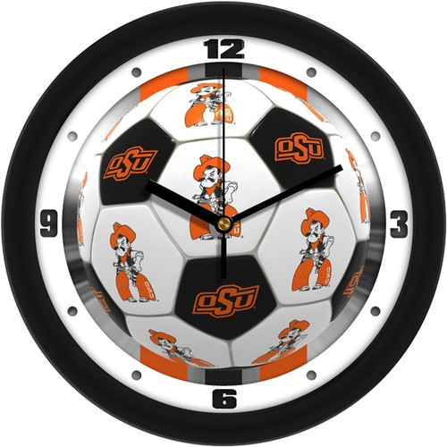 Oklahoma State Cowboys Soccer Wall Clock