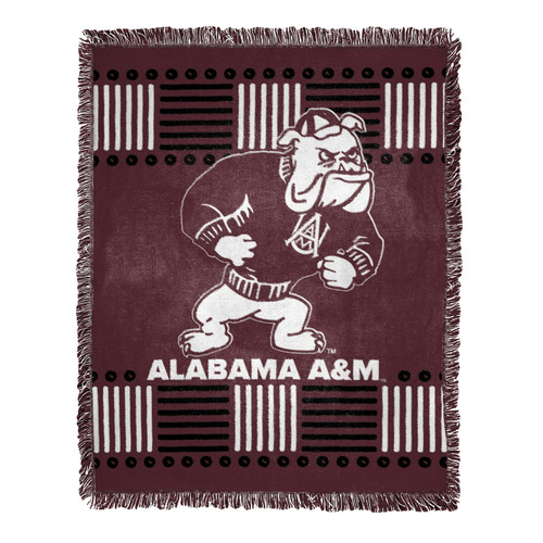 Alabama A&M Bulldogs Homage Jacquard Throw Blanket