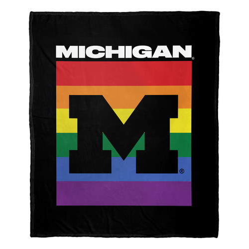 Michigan Wolverines Pride Silk Touch Throw Blanket