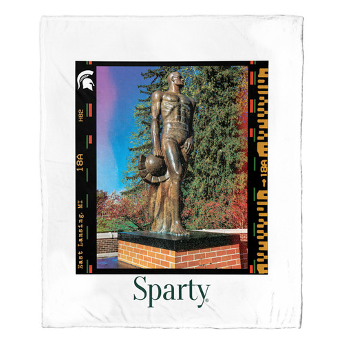 Michigan State Spartans Campus Life Silk Touch Throw Blanket