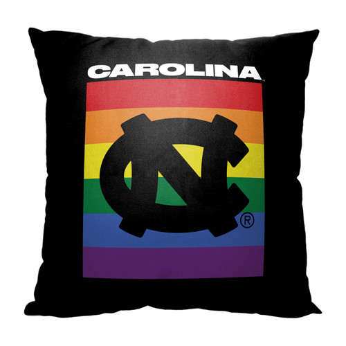 North Carolina Tar Heels Pride Printed Throw Pillow
