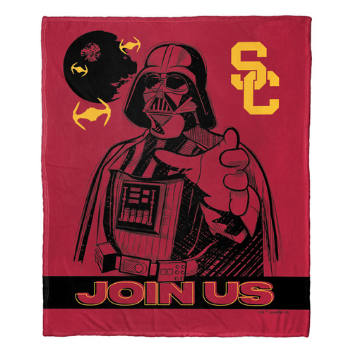 USC Trojans Star Wars Influence Silk Touch Throw Blanket