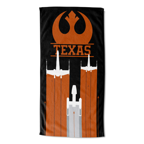Texas Longhorns Star Wars Battletime Printed Beach Towel