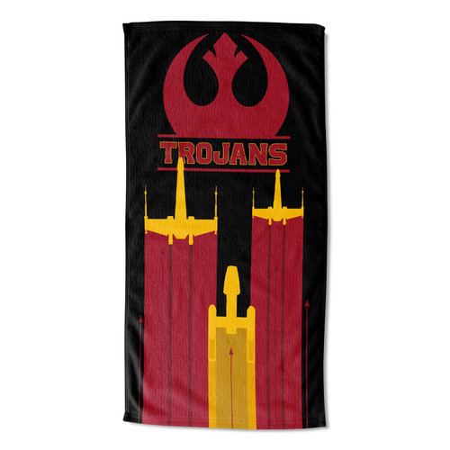 USC Trojans Star Wars Battletime Printed Beach Towel