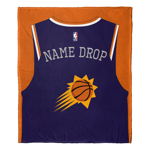 Phoenix Suns Personalized Jersey Silk Touch Throw Blanket