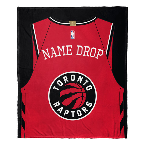 Toronto Raptors Personalized Jersey Silk Touch Throw Blanket