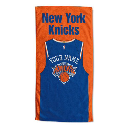 New York Knicks Personalized Jersey Beach Towel