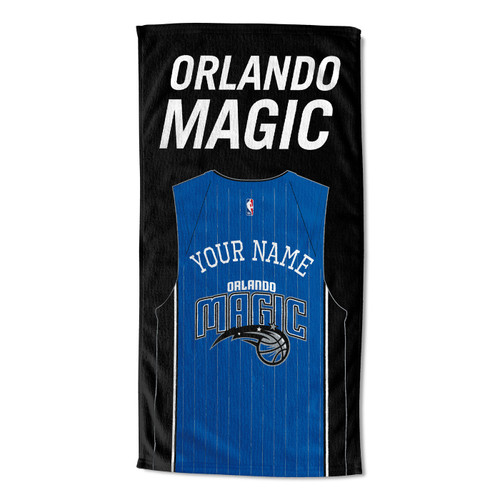 Orlando Magic Personalized Jersey Beach Towel