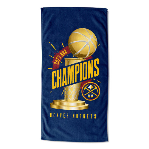 Denver Nuggets NBA Champs Triumph Printed Beach Towel