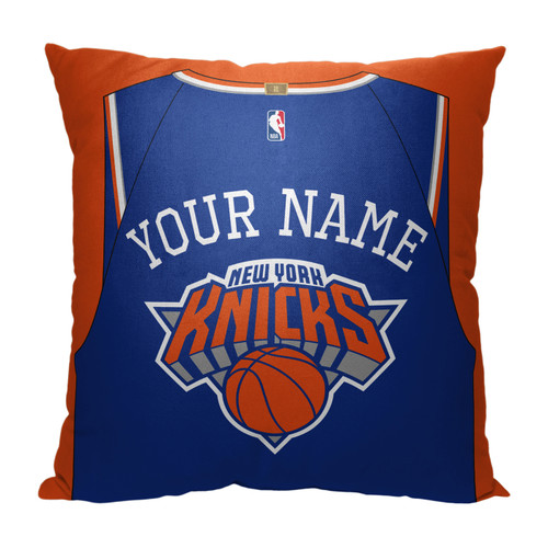 New York Knicks Personalized Jersey Throw Pillow