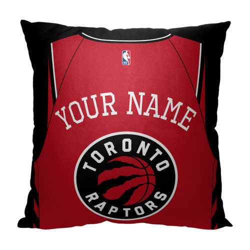 Toronto Raptors Personalized Jersey Throw Pillow