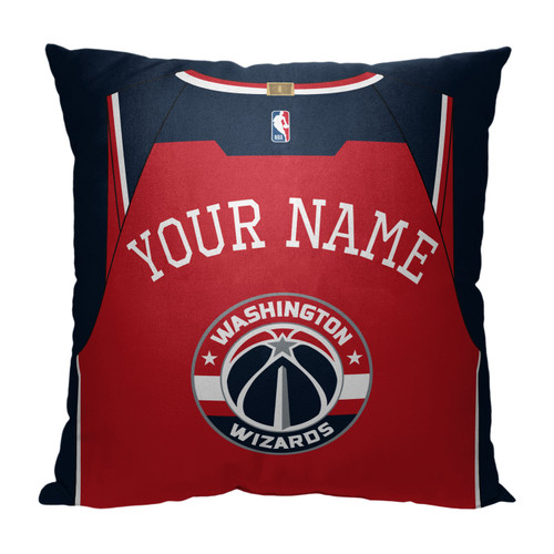 Washington Wizards Personalized Jersey Throw Pillow