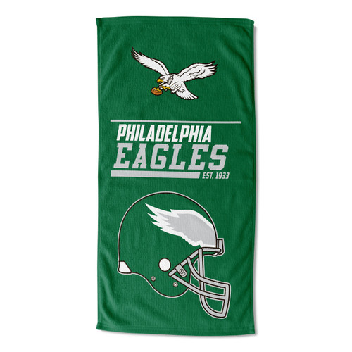 Philadelphia Eagles 40 Yard Dash Legacy Beach Towel