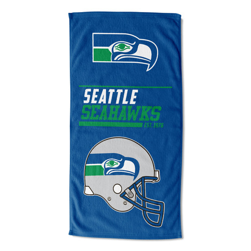 Seattle Seahawks 40 Yard Dash Legacy Beach Towel