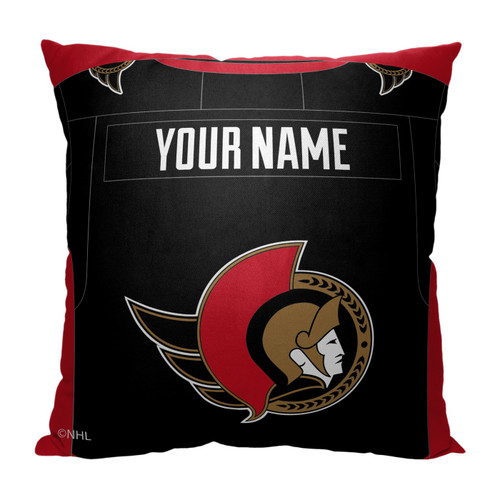 Ottawa Senators Personalized Jersey Throw Pillow