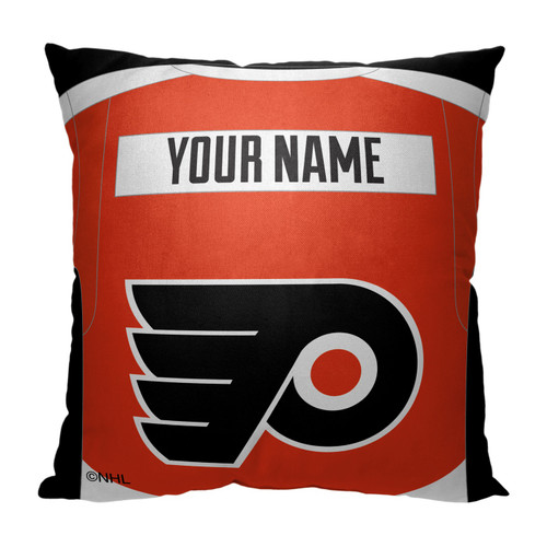 Philadelphia Flyers Personalized Jersey Throw Pillow