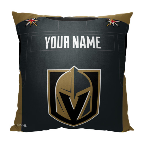 Vegas Golden Knights Personalized Jersey Throw Pillow