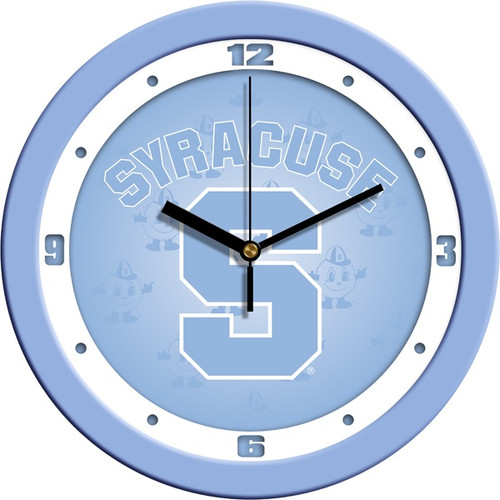 Syracuse Orange Baby Blue Wall Clock
