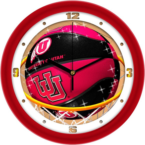 Utah Utes Slam Dunk Wall Clock