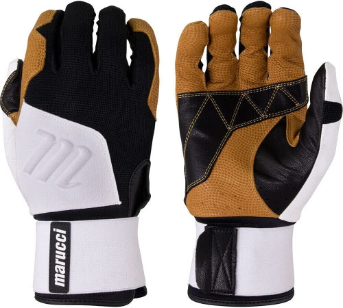 Marucci Adult Luxe Batting Gloves White / Large