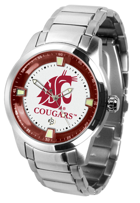 Washington State Cougars Titan Steel Men's Watch