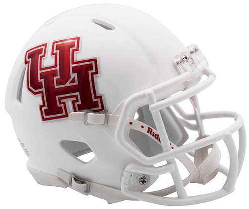 Houston Cougars Matte White Riddell Speed Mini Collectible Football Helmet