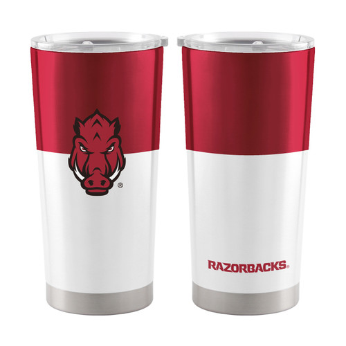 Arkansas Razorbacks 20 oz. Colorblock Stainless Steel Tumbler