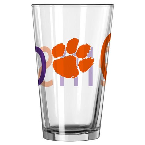 Clemson Tigers 16 oz. Overtime Pint Glass