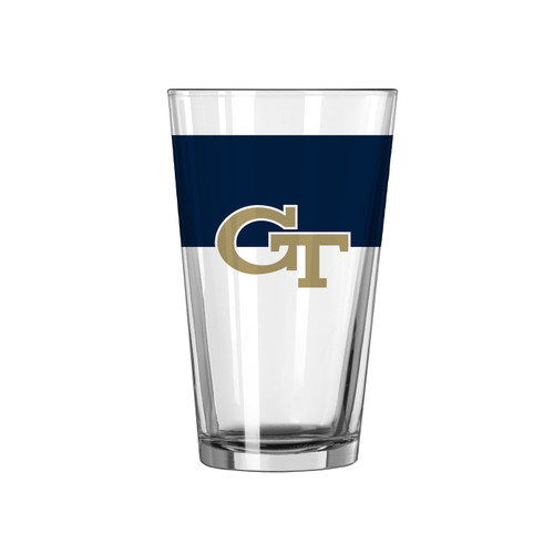 Georgia Tech Yellow Jackets 16 oz. Colorblock Pint Glass