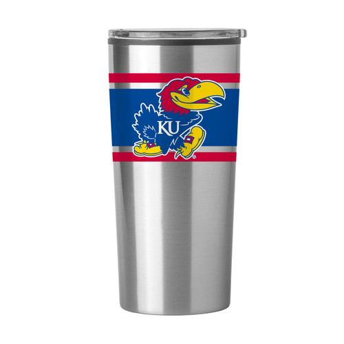 Kansas Jayhawks 20 oz. Stripe Fusion Tumbler