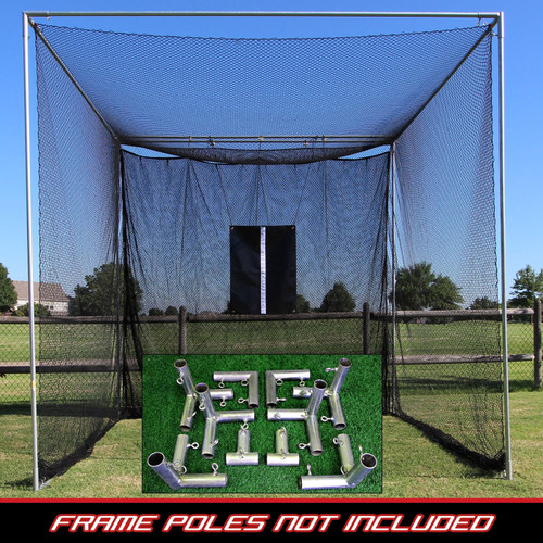 Cimarron 10x10x10 Masters Golf Net with Frame Kit