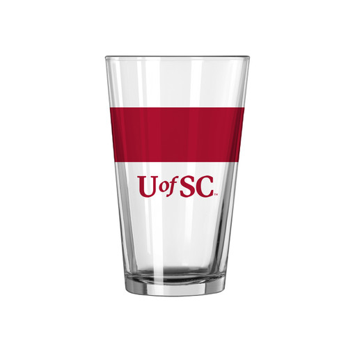 South Carolina Gamecocks 16 oz. Colorblock Pint Glass